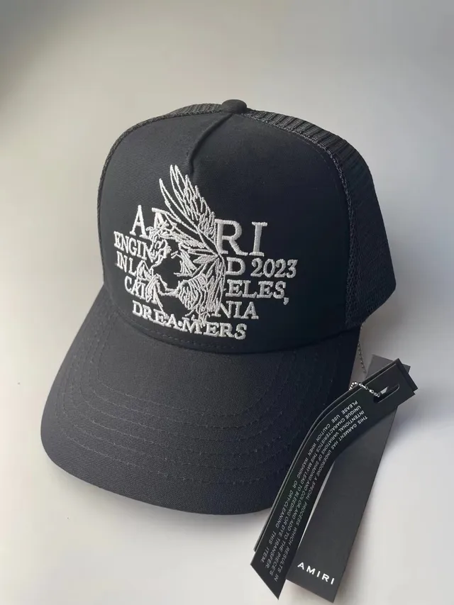 Black Structured Crown Mesh Back Baseball Cap 3
