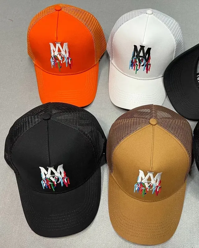 Black Structured Crown Mesh Back Baseball Cap 10