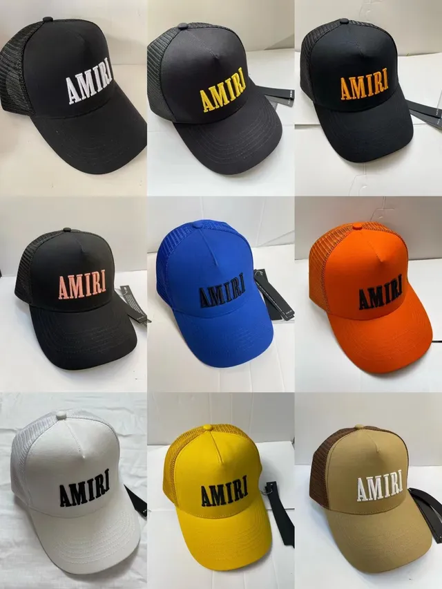 Black Structured Crown Mesh Back Baseball Cap 16