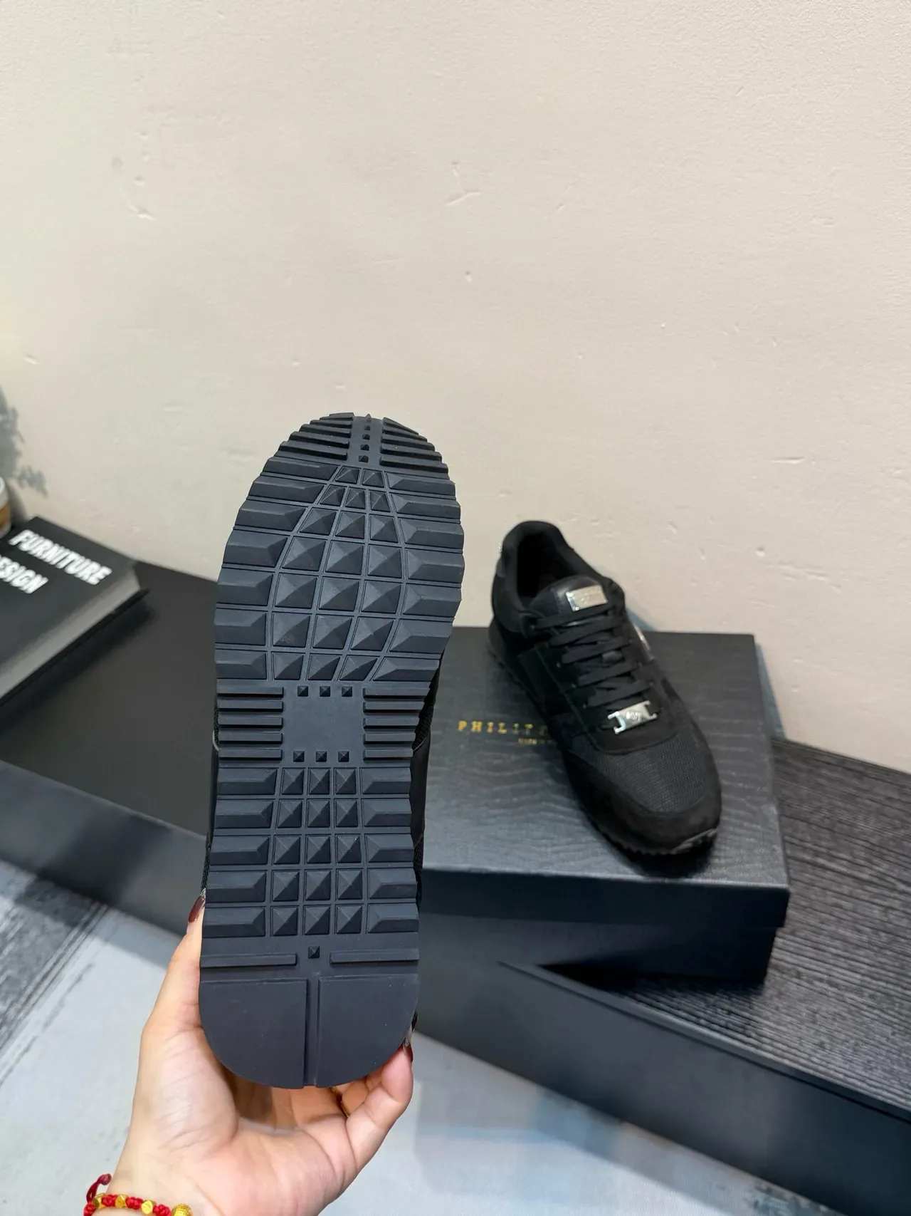 Black Suede and Mesh Low-Top Lifestyle Sneaker 9