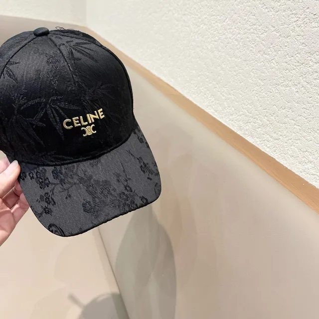 Black Textured Fabric Structured Baseball Cap 2