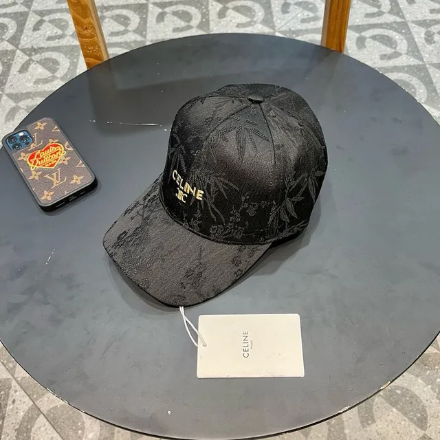 Black Textured Fabric Structured Baseball Cap 4