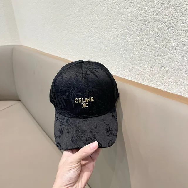 Black Textured Fabric Structured Baseball Cap 8