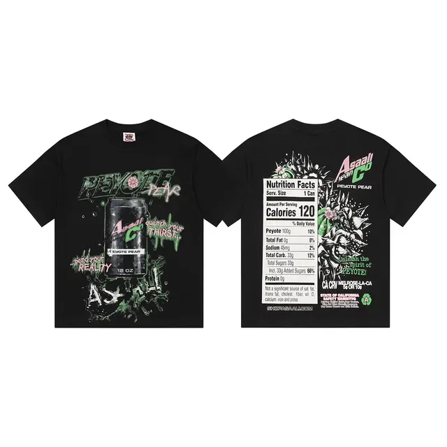 Blue Black Graphic Print Oversized Fit T-Shirt 3