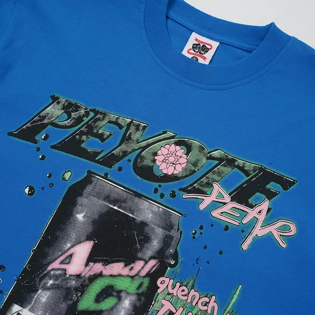 Blue Black Graphic Print Oversized Fit T-Shirt 9