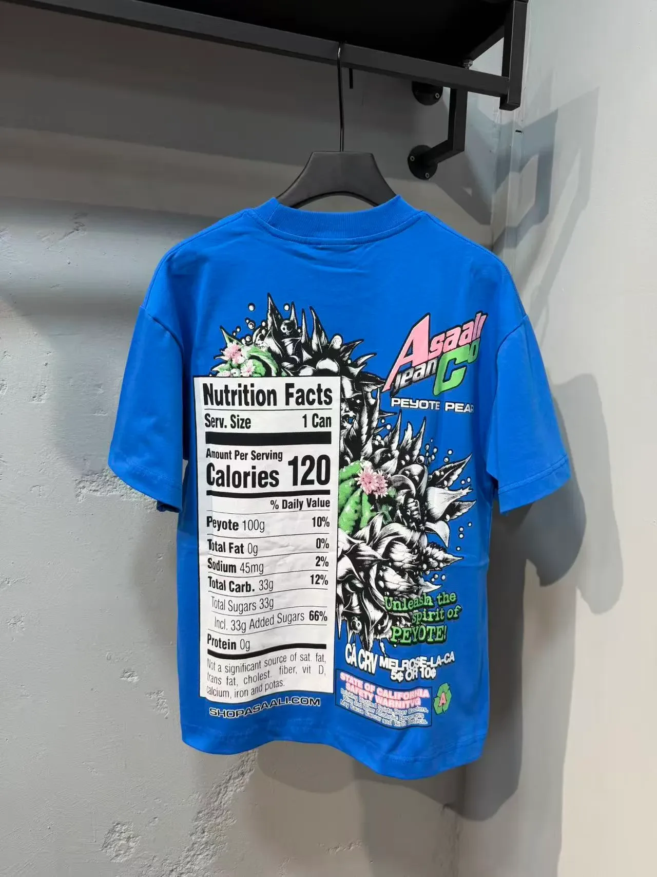 Blue Black Graphic Print Oversized Fit T-Shirt 13