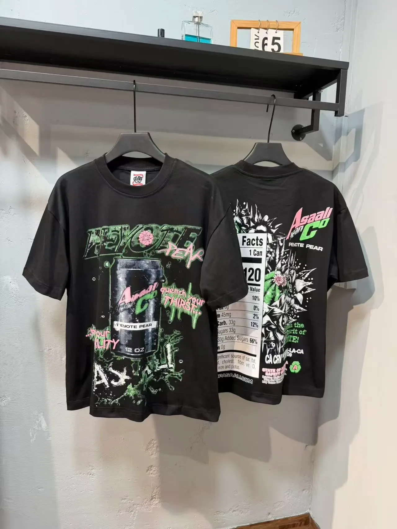 Blue Black Graphic Print Oversized Fit T-Shirt 14