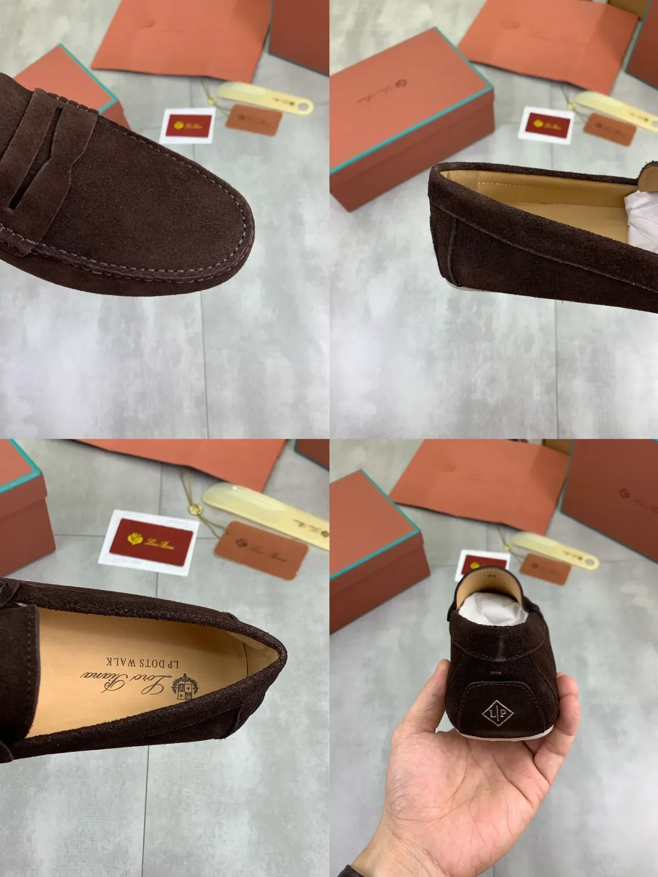 Brown Beige Suede Upper Penny Strap Loafer 2