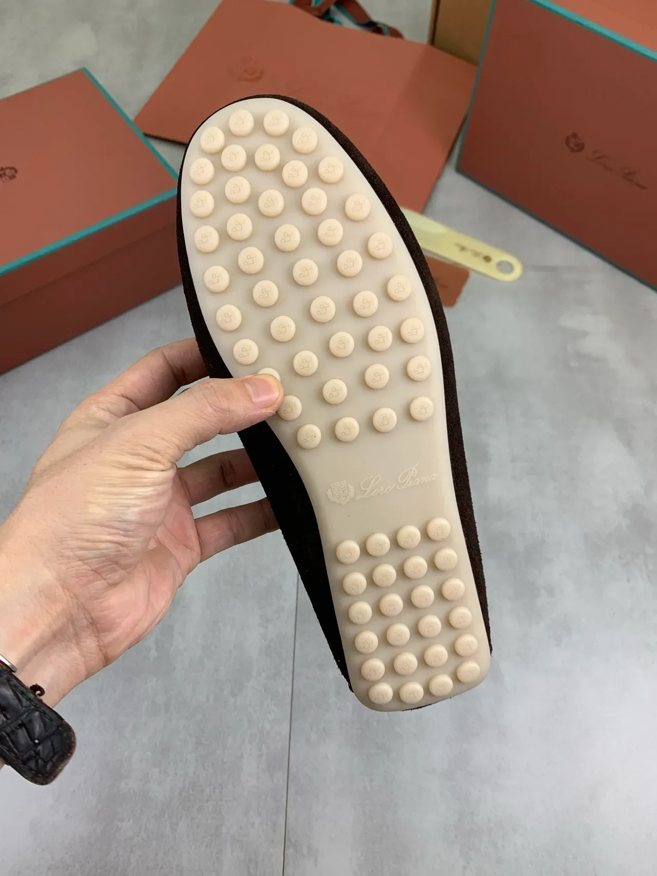 Brown Beige Suede Upper Penny Strap Loafer 3