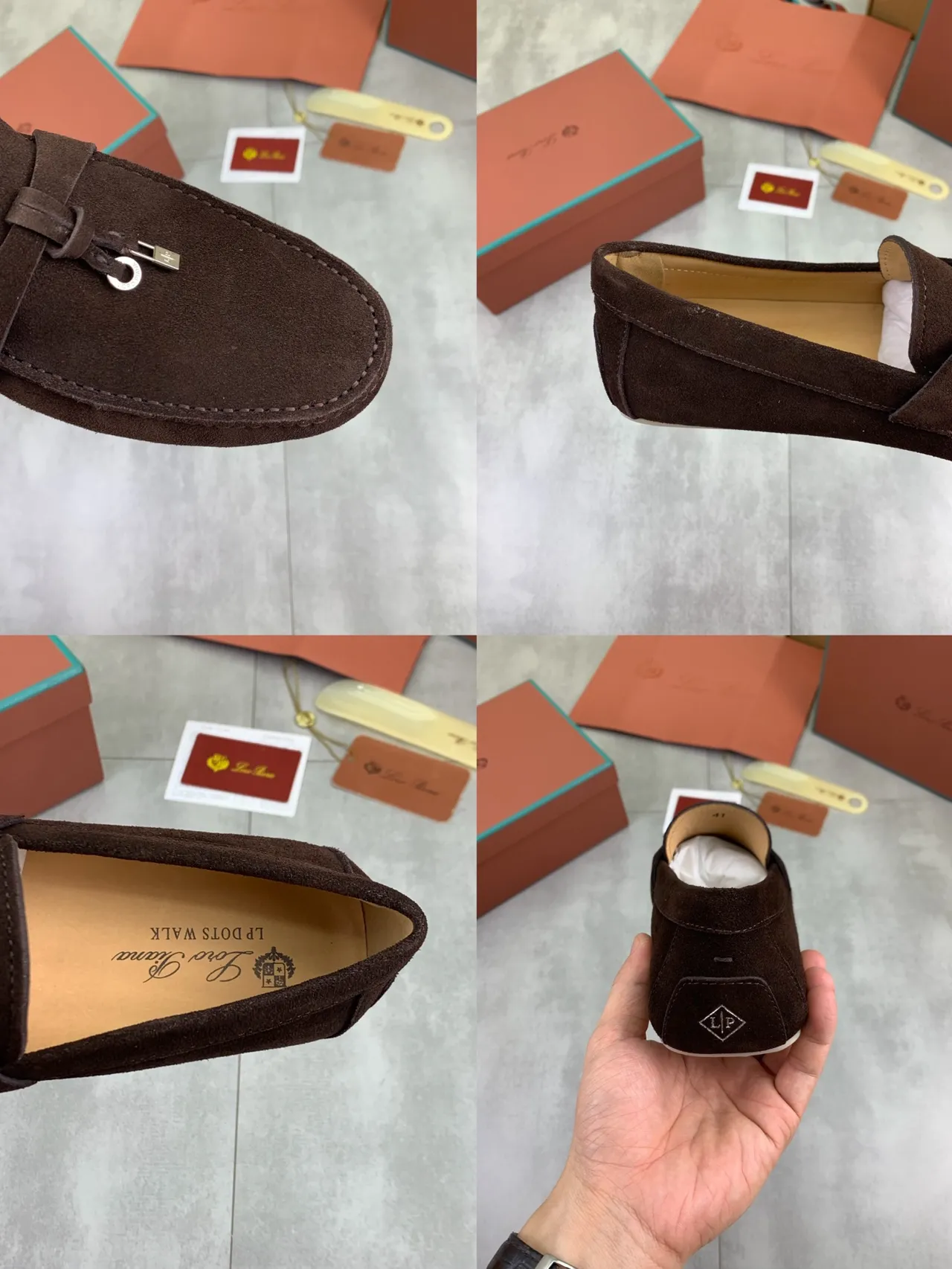 Brown Beige Suede Upper Tassel Strap Loafer 2