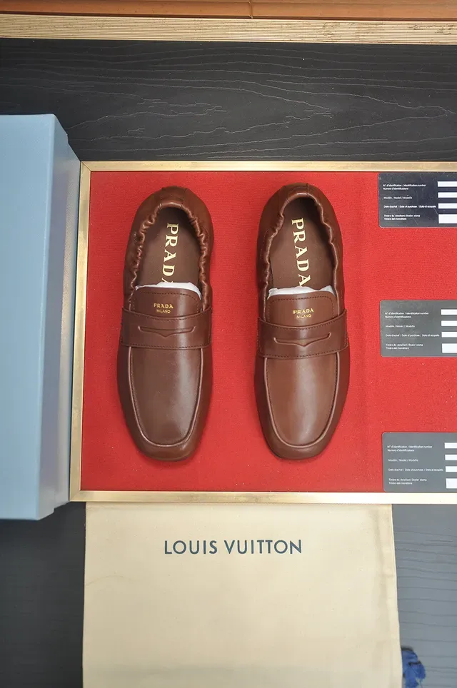 Brown Black Penny Elasticated Gusset Loafer 5