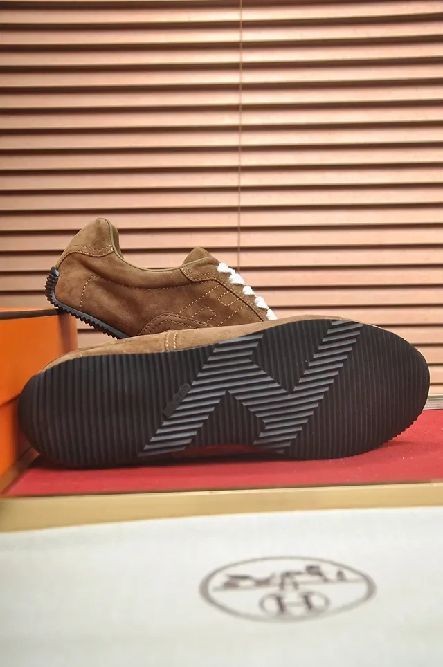 Brown Suede Low-Top Lace-Up Sneaker 3