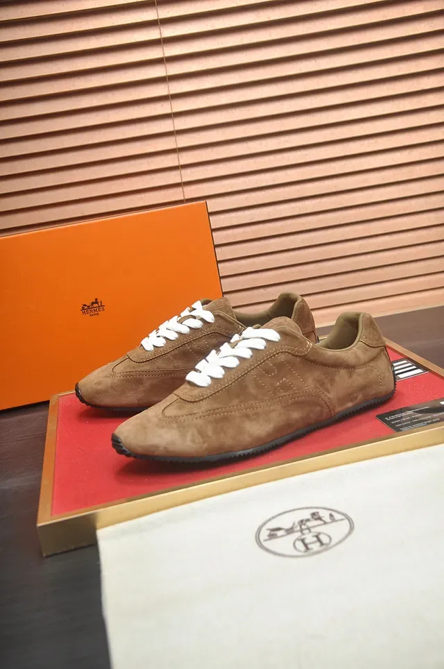 Brown Suede Low-Top Lace-Up Sneaker 4
