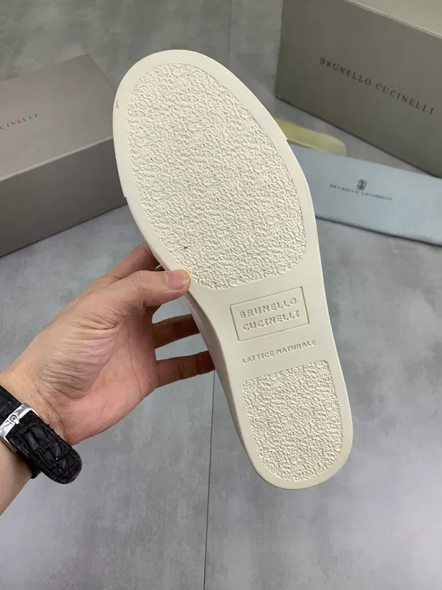 Brunello Cucinelli White Leather Cupsole Lifestyle Sneaker 2