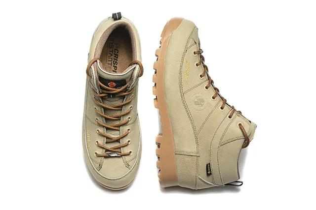 CRISPI بيج وأسود GORE-TEX أحذية المشي 7