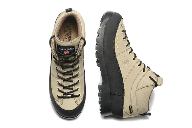 CRISPI بيج وأسود GORE-TEX أحذية المشي 22