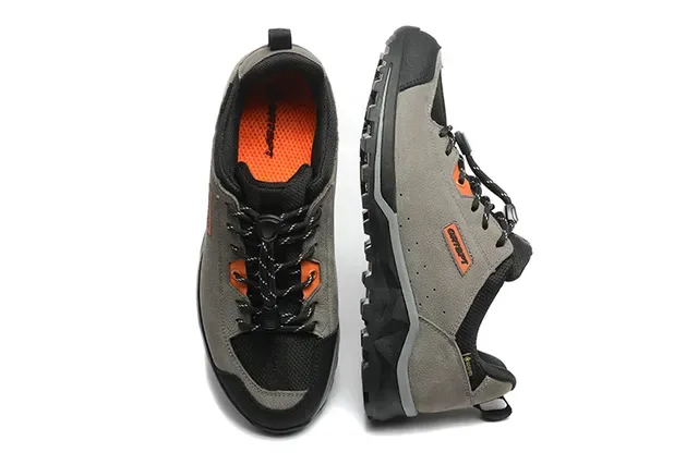 CRISPI Gray Black Mixed-Material Upper Rugged Tread Sole Lifestyle Sneakers 7