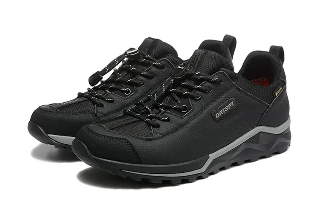 CRISPI Gray Black Mixed-Material Upper Rugged Tread Sole Lifestyle Sneakers 13