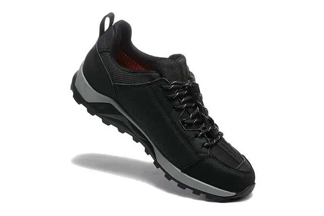 CRISPI Gray Black Mixed-Material Upper Rugged Tread Sole Lifestyle Sneakers 15