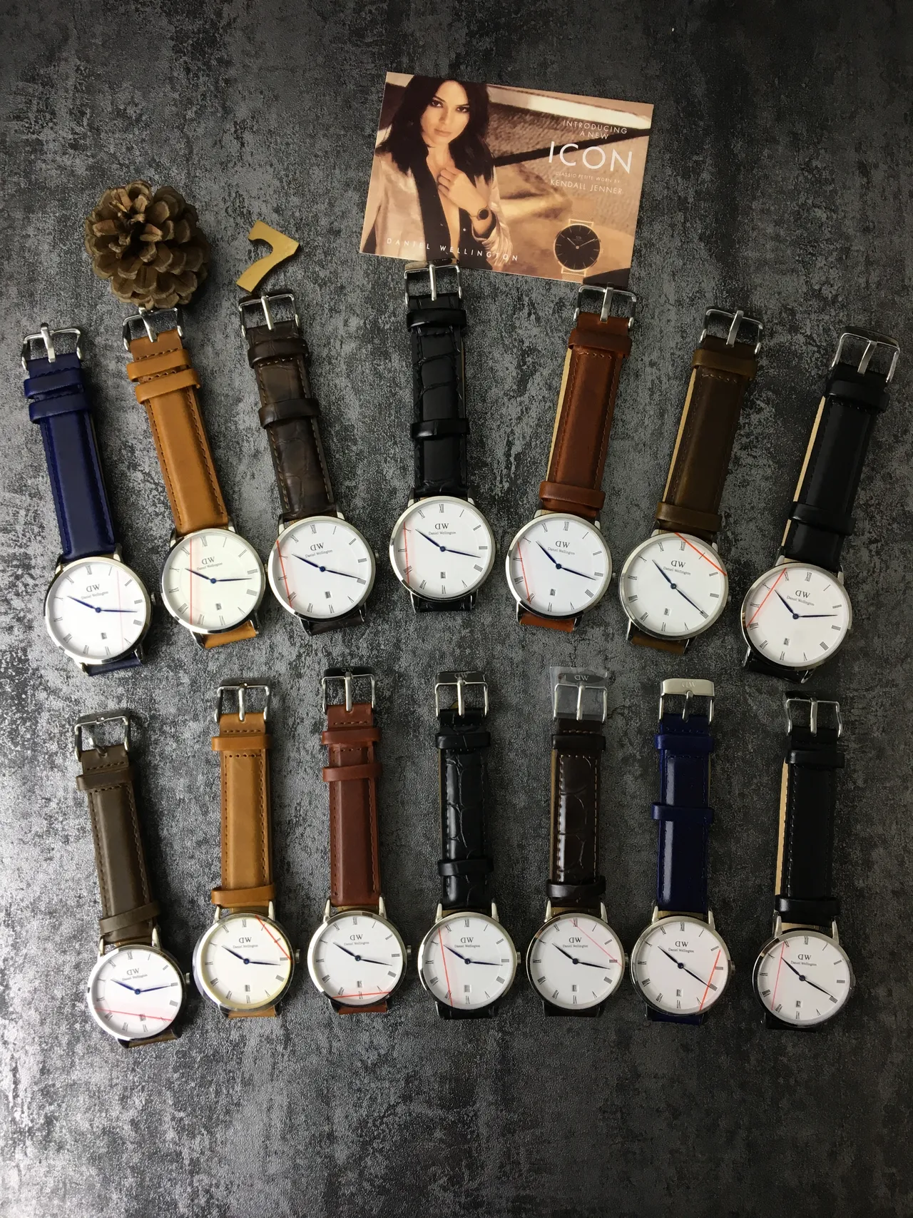 Daniel Wellington भूरी सोने की न्यूनतम पतली केस क्वार्ट्ज घड़ी 2