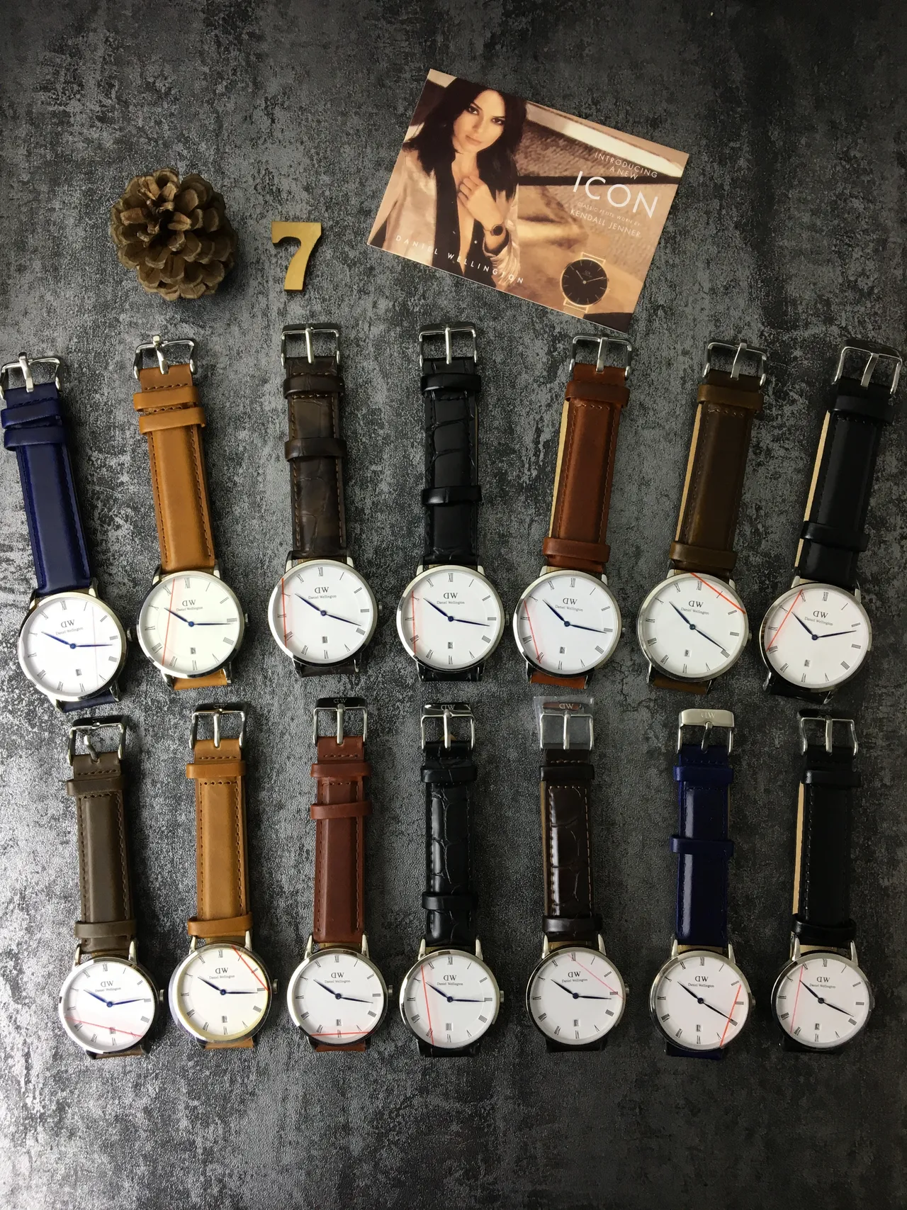 Daniel Wellington भूरी सोने की न्यूनतम पतली केस क्वार्ट्ज घड़ी 3
