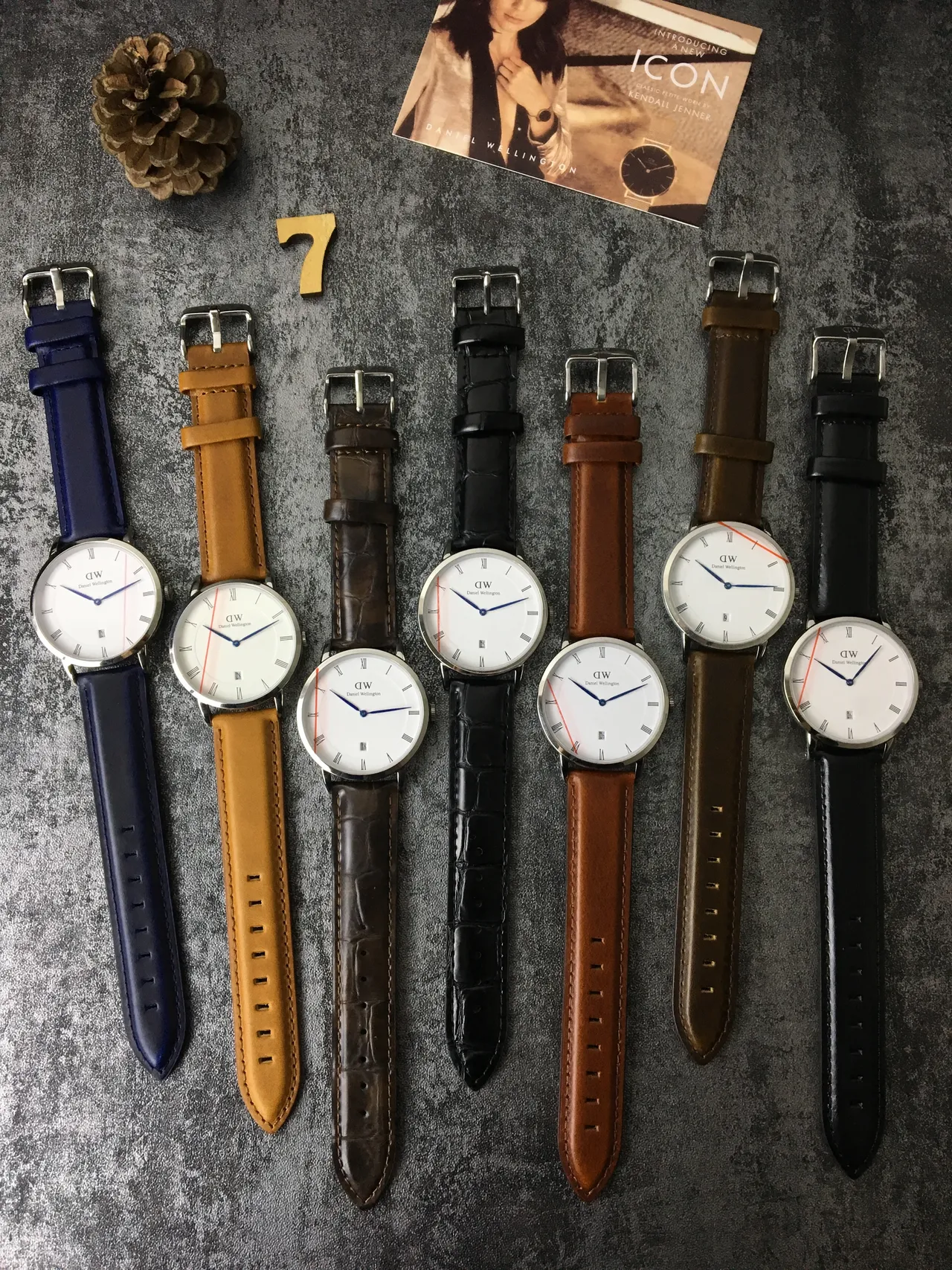 Daniel Wellington भूरी सोने की न्यूनतम पतली केस क्वार्ट्ज घड़ी 5