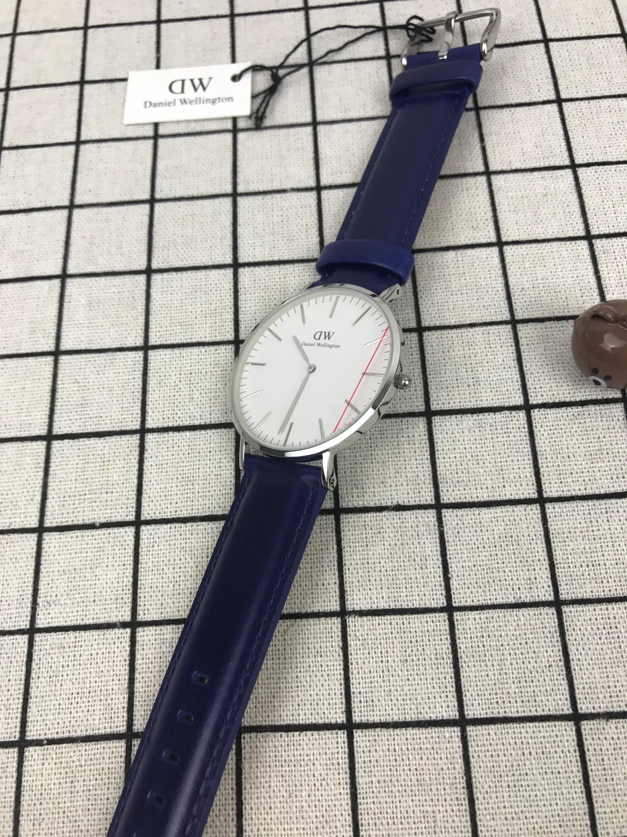 Daniel Wellington Classic Blue Leather Strap Quartz Watch 4
