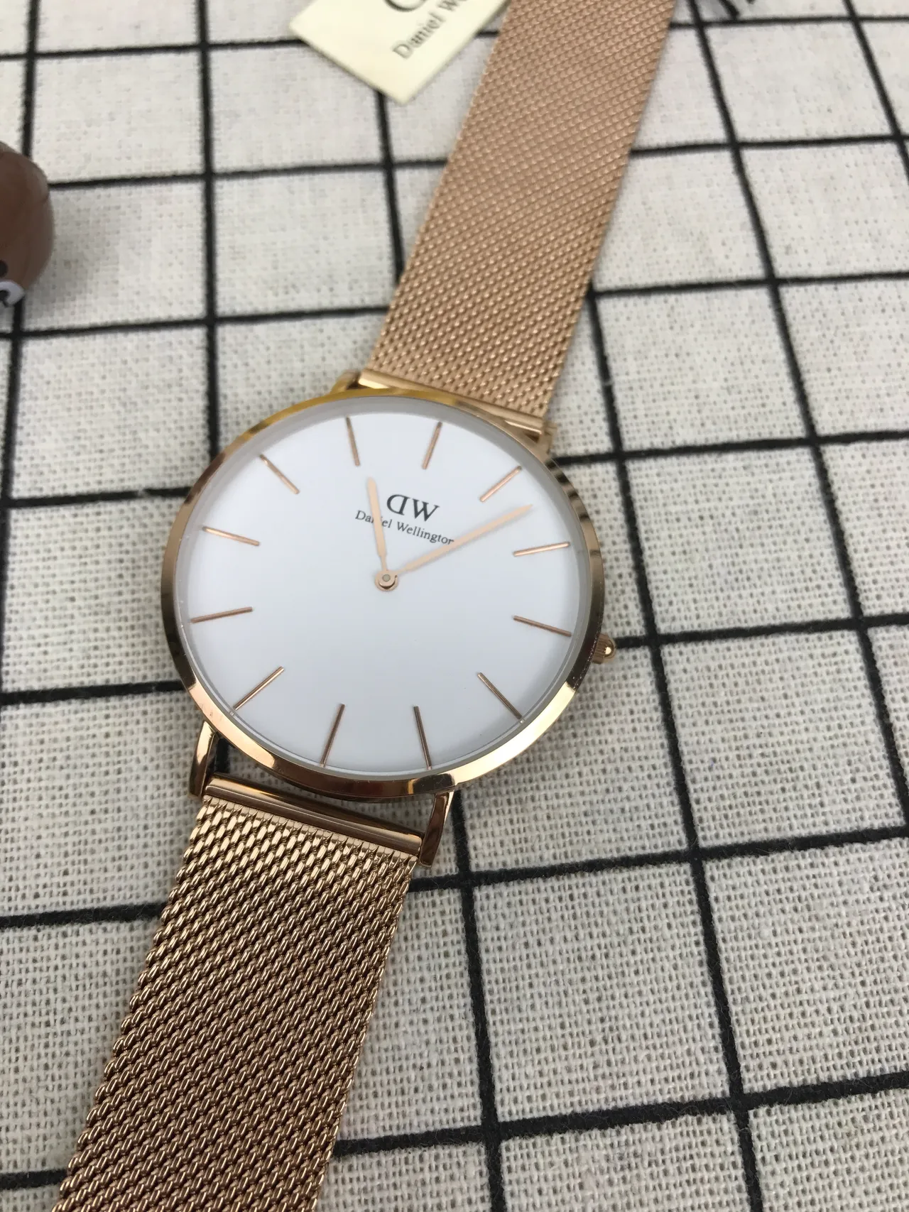 Daniel Wellington Classic Petite Gold Mesh White Dial Quartz Watch 4