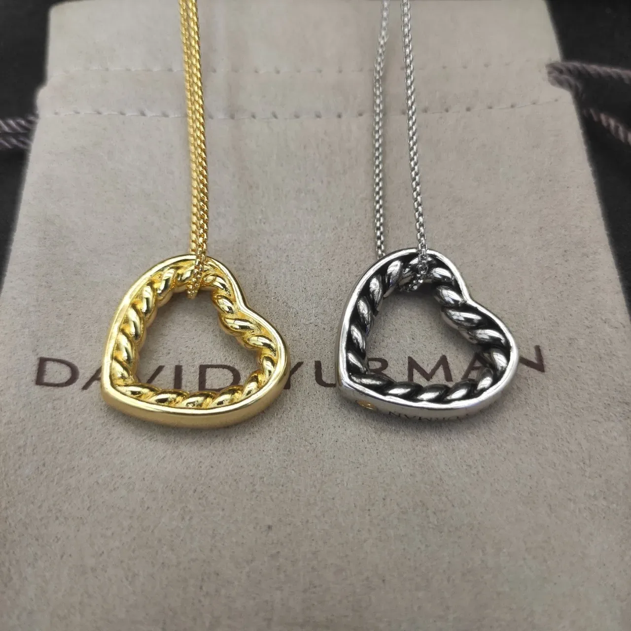 David Yurman Cable Collectibles Heart Pendant Necklace 8