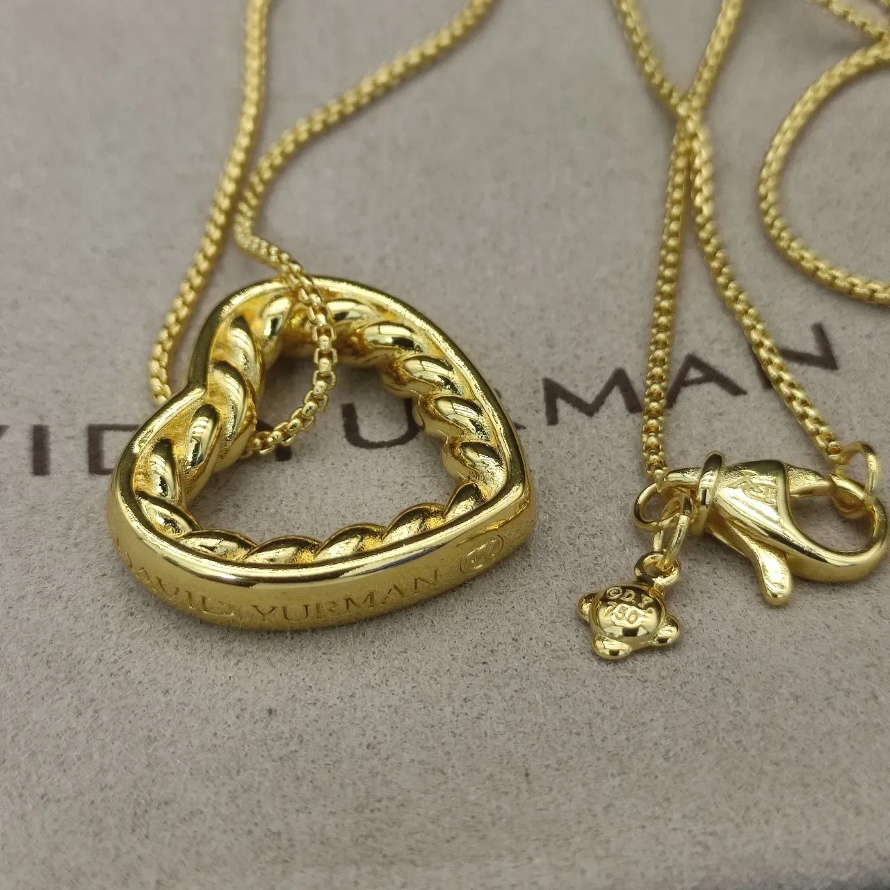 David Yurman Cable Collectibles Heart Pendant Necklace 9