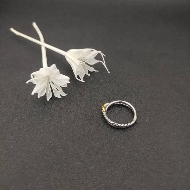 David Yurman Cable Knot Two-Tone Ring 5