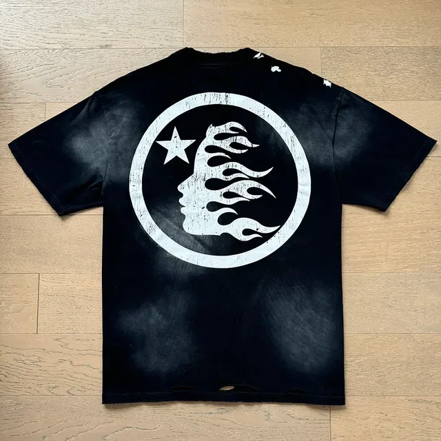 Distressed Graphic Print Oversized T-Shirt 10