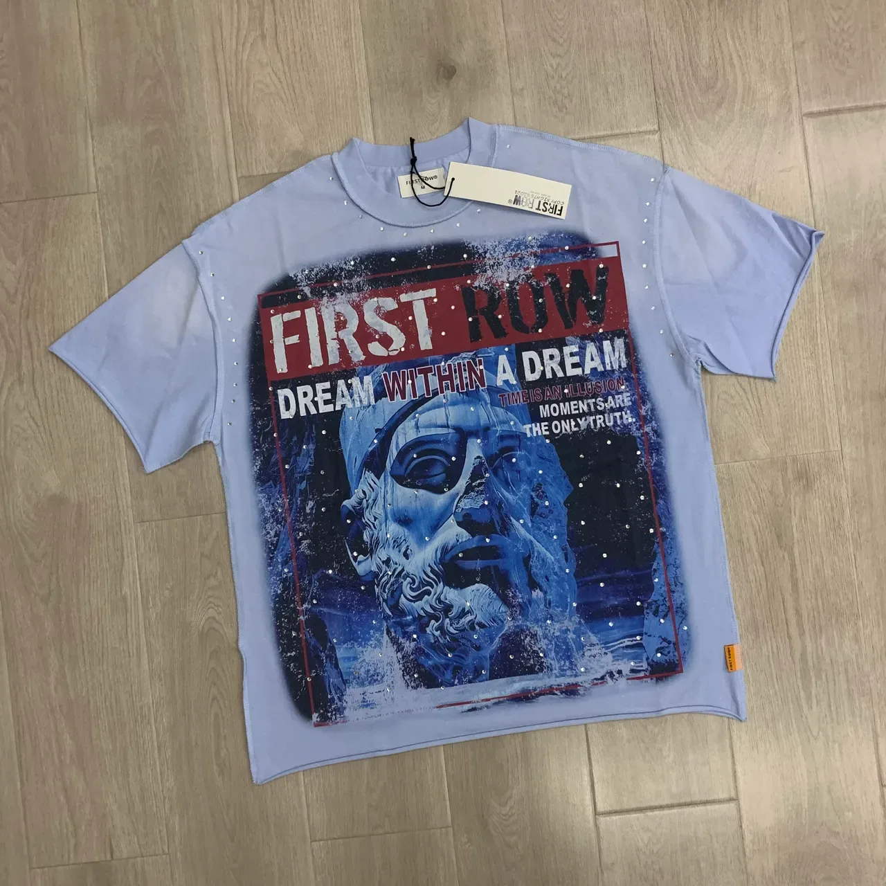 FIRST ROW Dream Within a Dream Graphic Studded T-Shirt 5