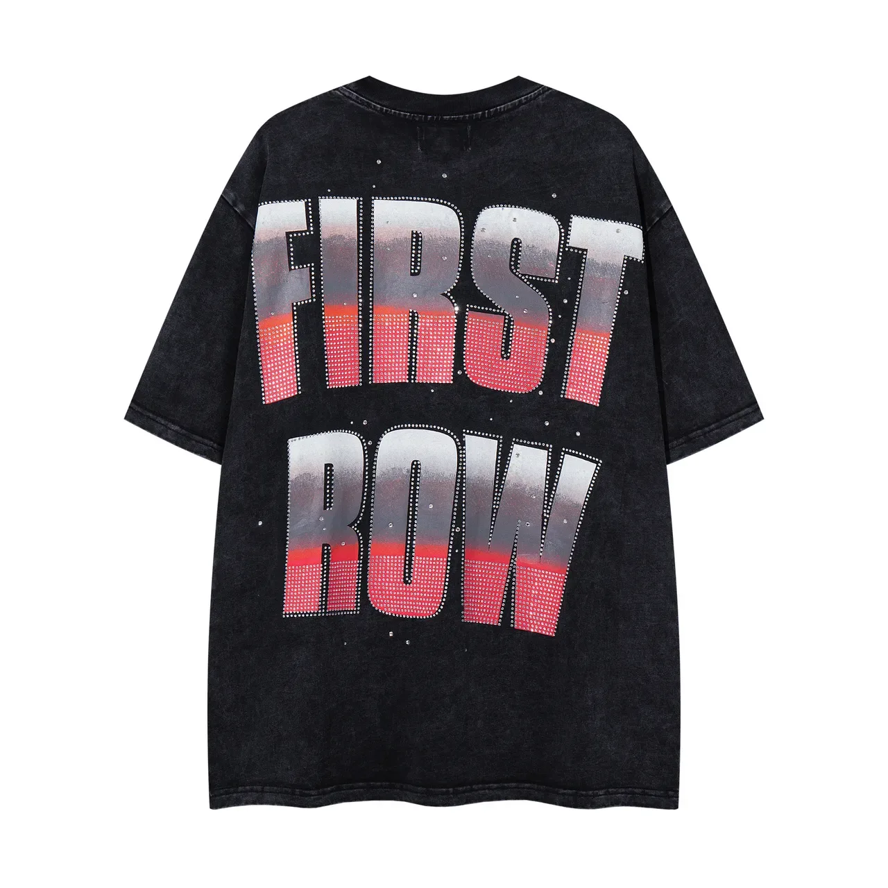 FIRST ROW ओवरसाइज़ एसिड-वॉश ग्राफिक टी-शर्ट 2
