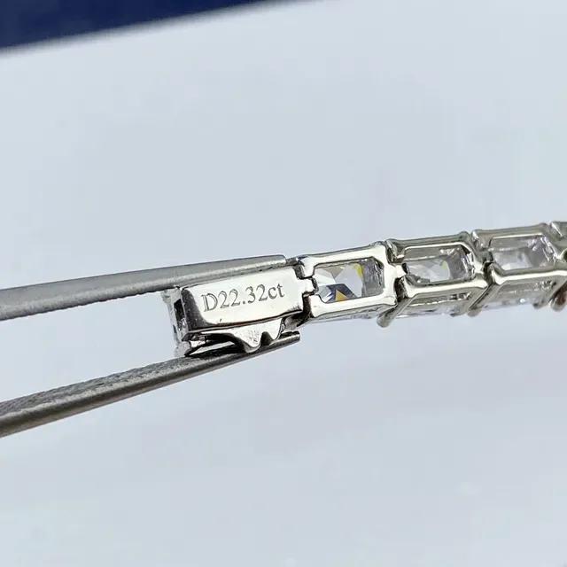 Fred Baguette-Cut Channel-Set Silver-Tone Bracelet 8