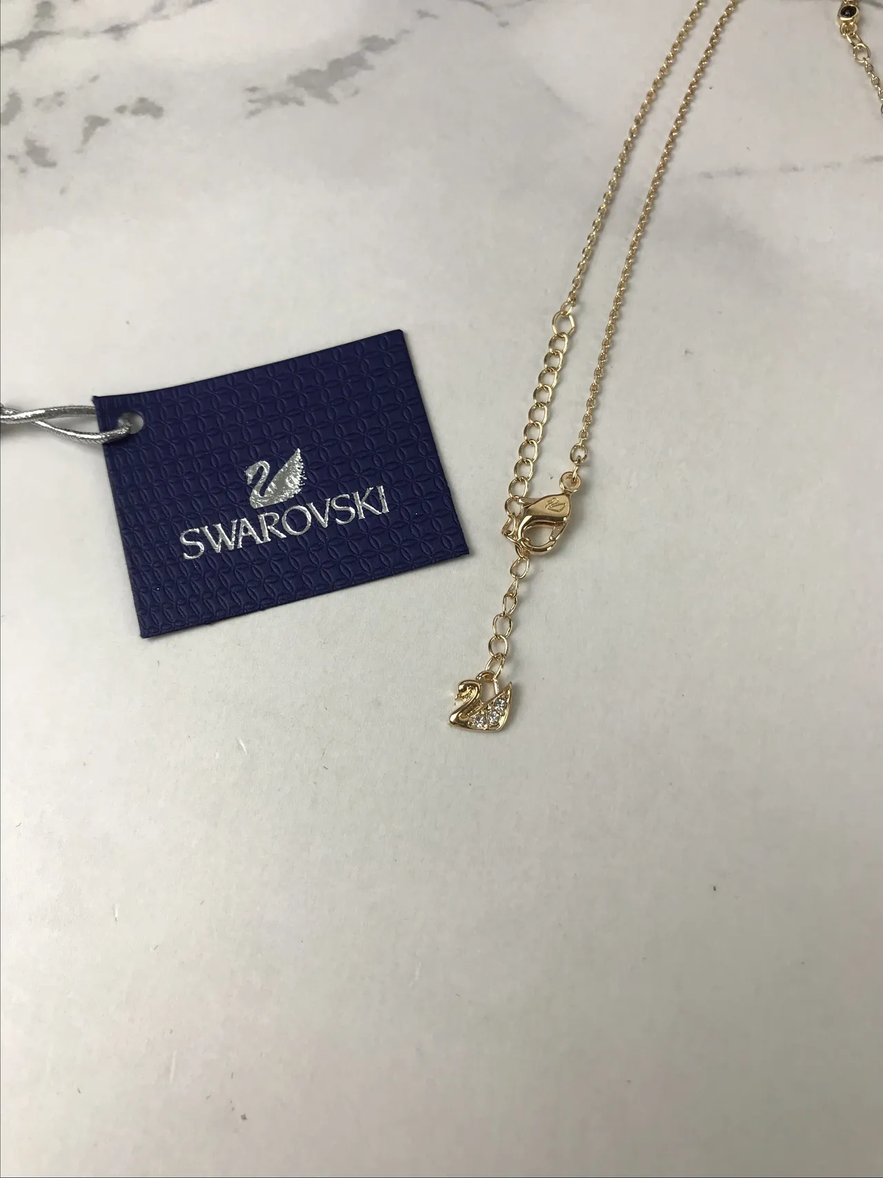 Gold Black Chain Crystal Mickey Mouse Pendant Necklace 5