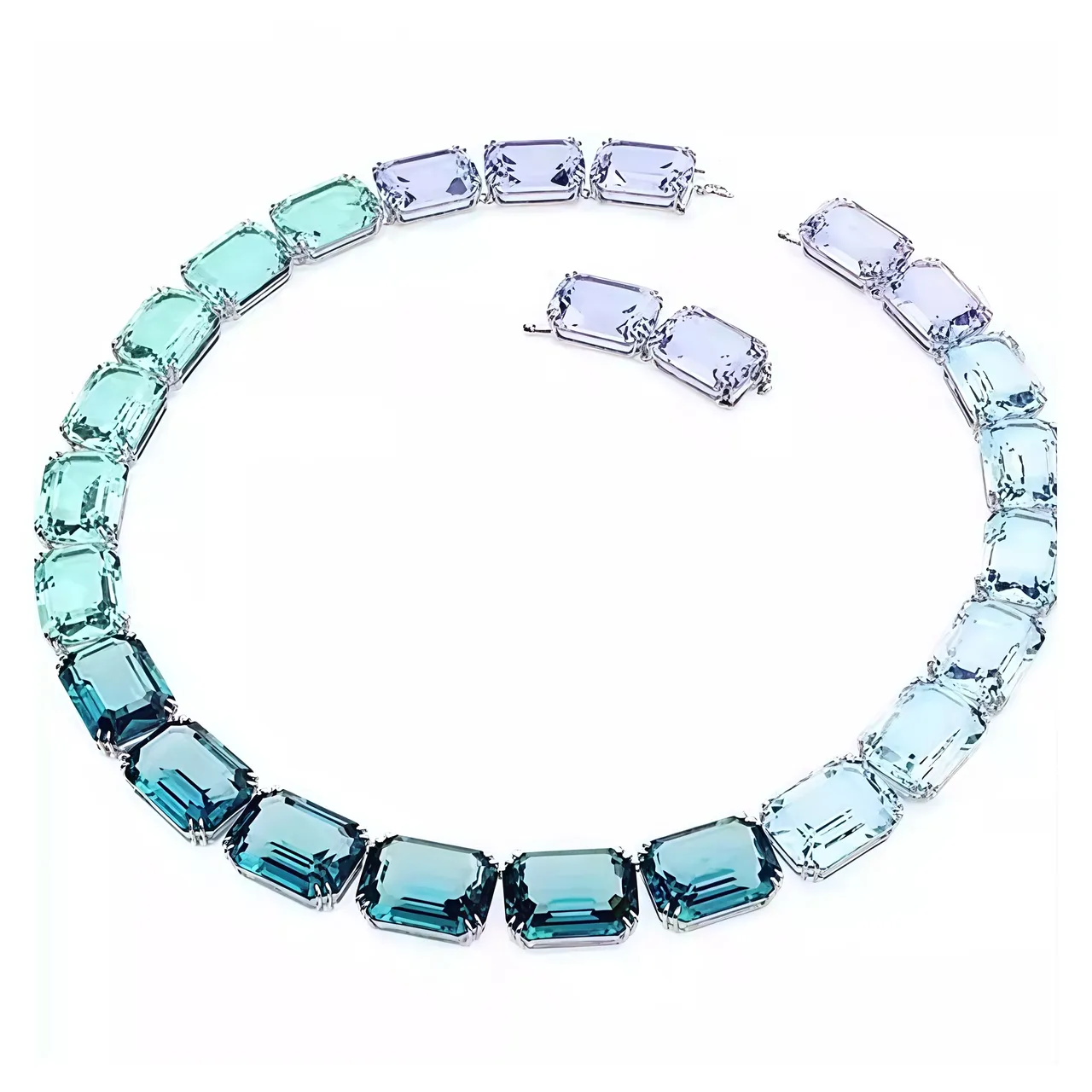 Gold-Tone Cushion-Cut Citrine Statement Necklace 14