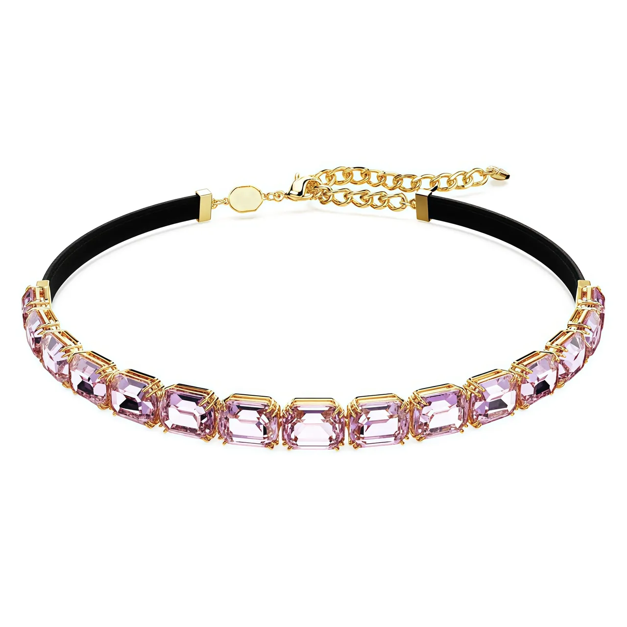 Gold-Tone Cushion-Cut Citrine Statement Necklace 17