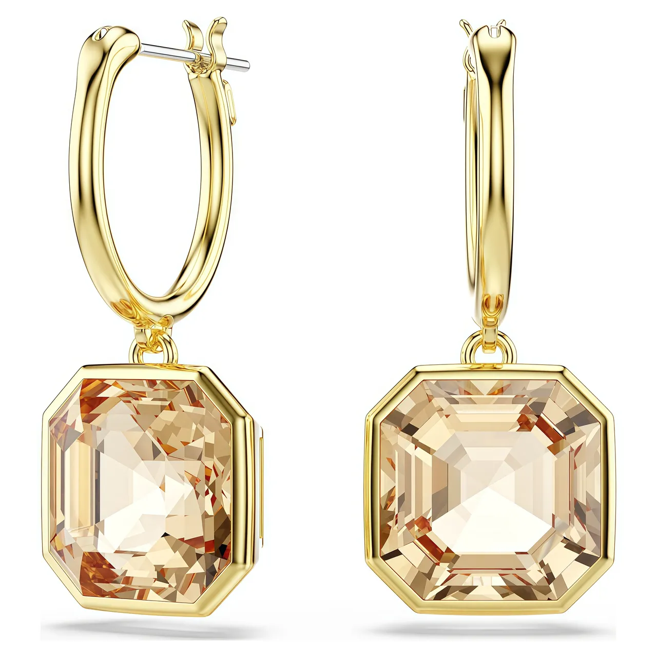 Gold-Tone Cushion-Cut Citrine Statement Necklace 23
