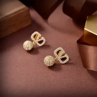 Gold-Tone Pavé Crystal Bow and Bead Drop Earrings
