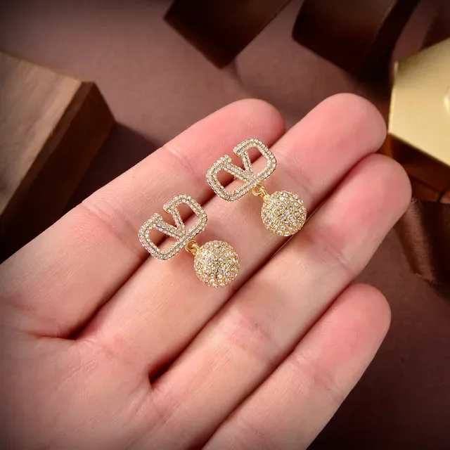 Gold-Tone Pavé Crystal Bow and Bead Drop Earrings 5