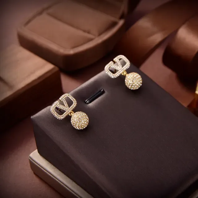 Gold-Tone Pavé Crystal Bow and Bead Drop Earrings 6