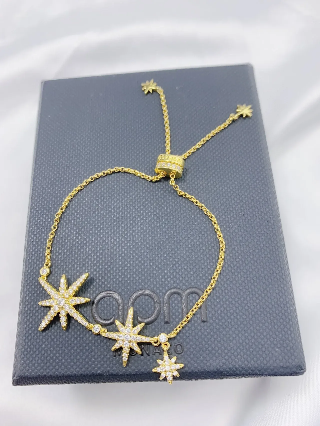 Gold-Tone Star Charm Pavé Crystal Bracelet 5