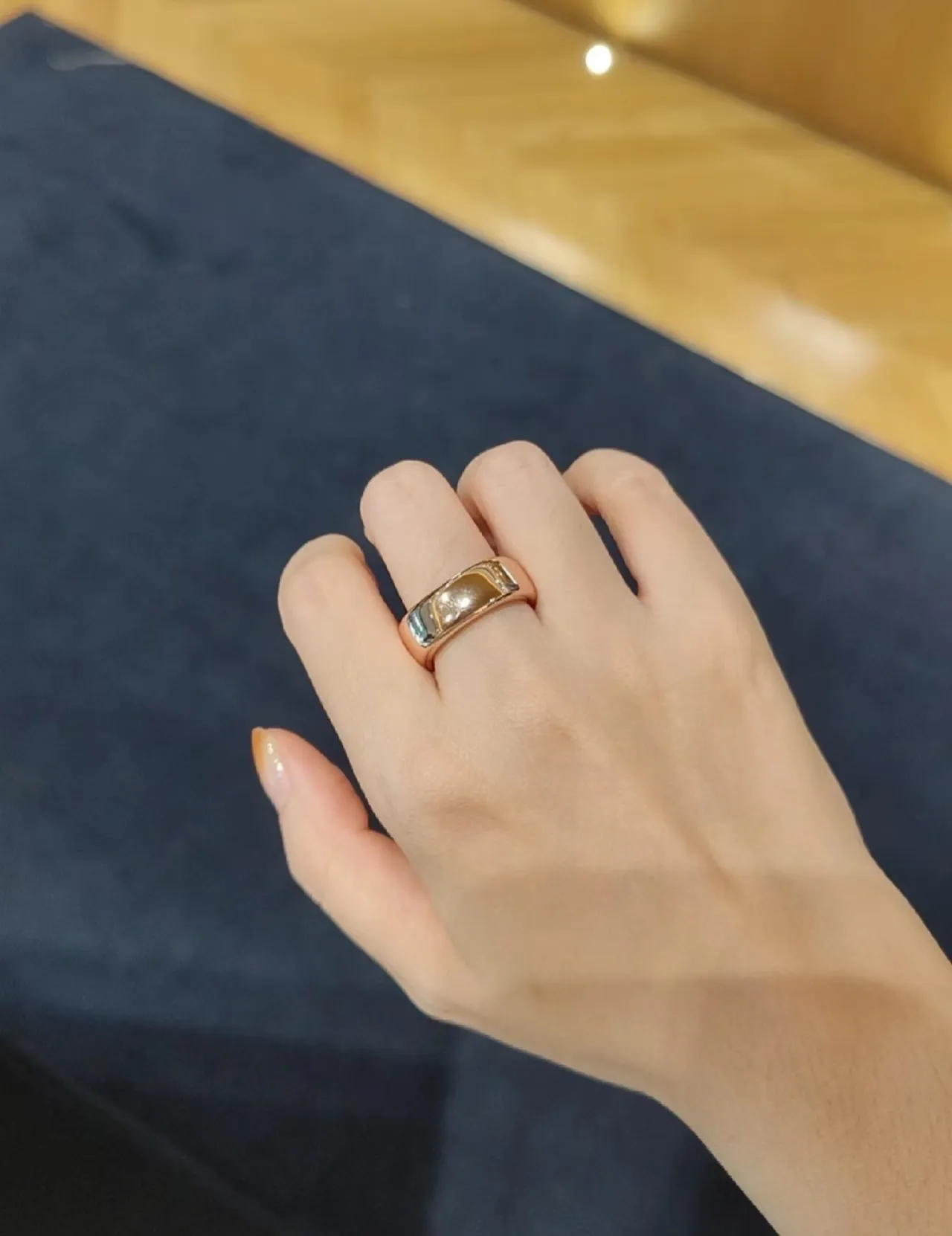 Gold-Toned Multi-Band Stacked Ring 4