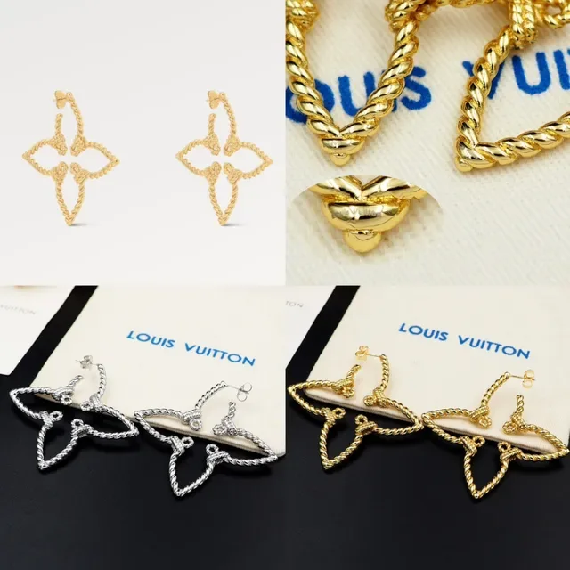Gold Twisted Rope Knot Detail Earrings 11