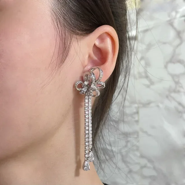 GRA Butterfly Bow Streamer Earrings 7