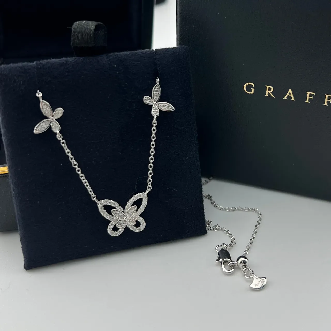 Graff Pavé Butterfly Motif Necklace 3