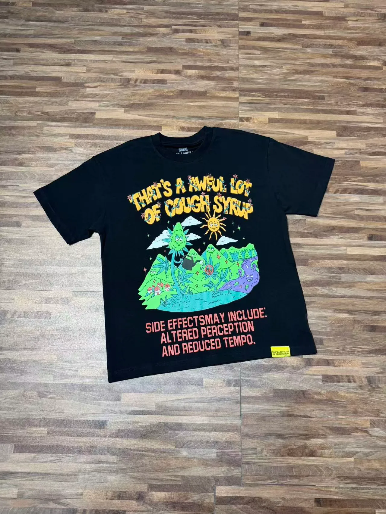 Graphic Print Crew Neck Short Sleeve Oversized T-Shirt 4