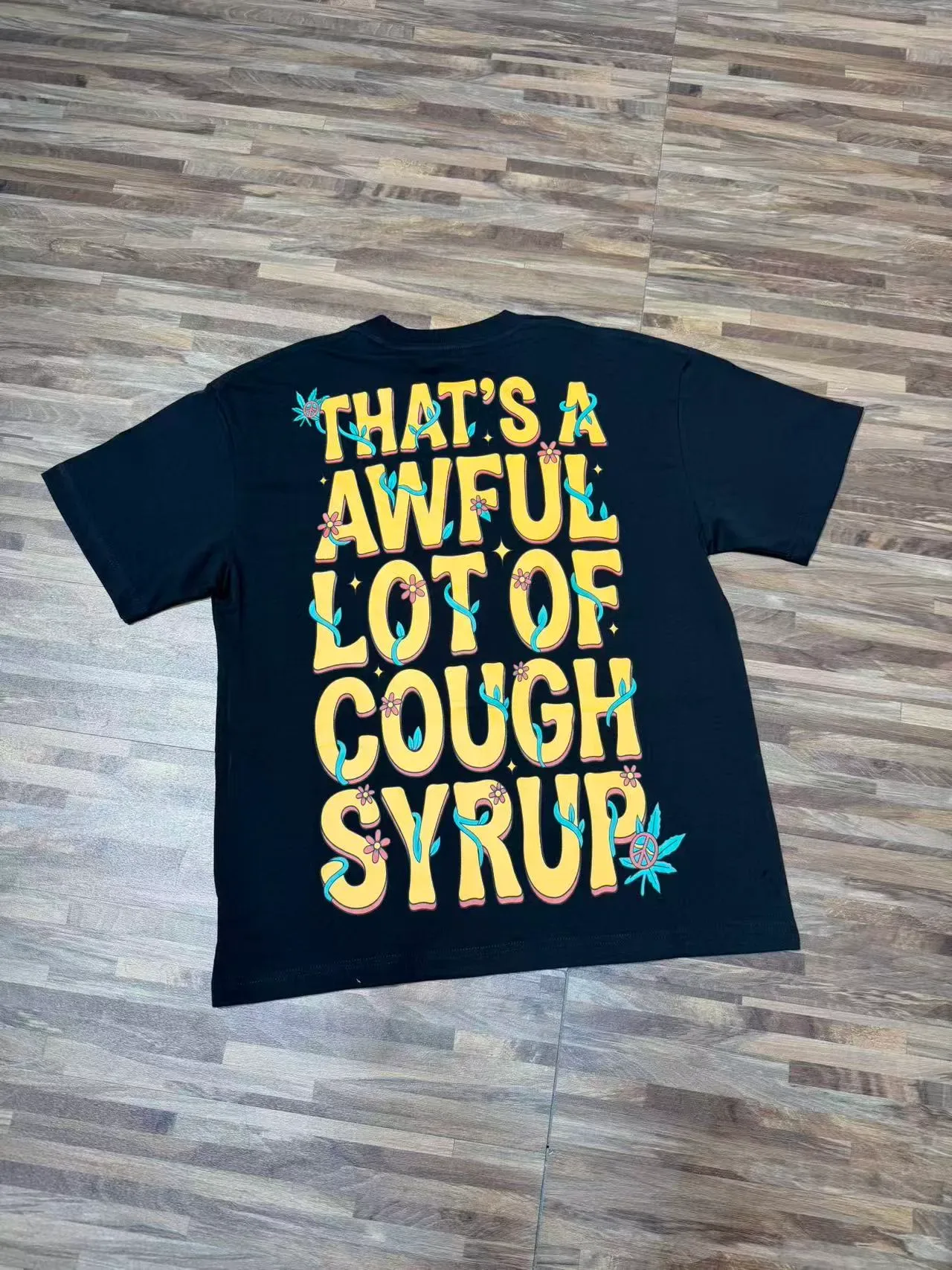 Graphic Print Crew Neck Short Sleeve Oversized T-Shirt 5