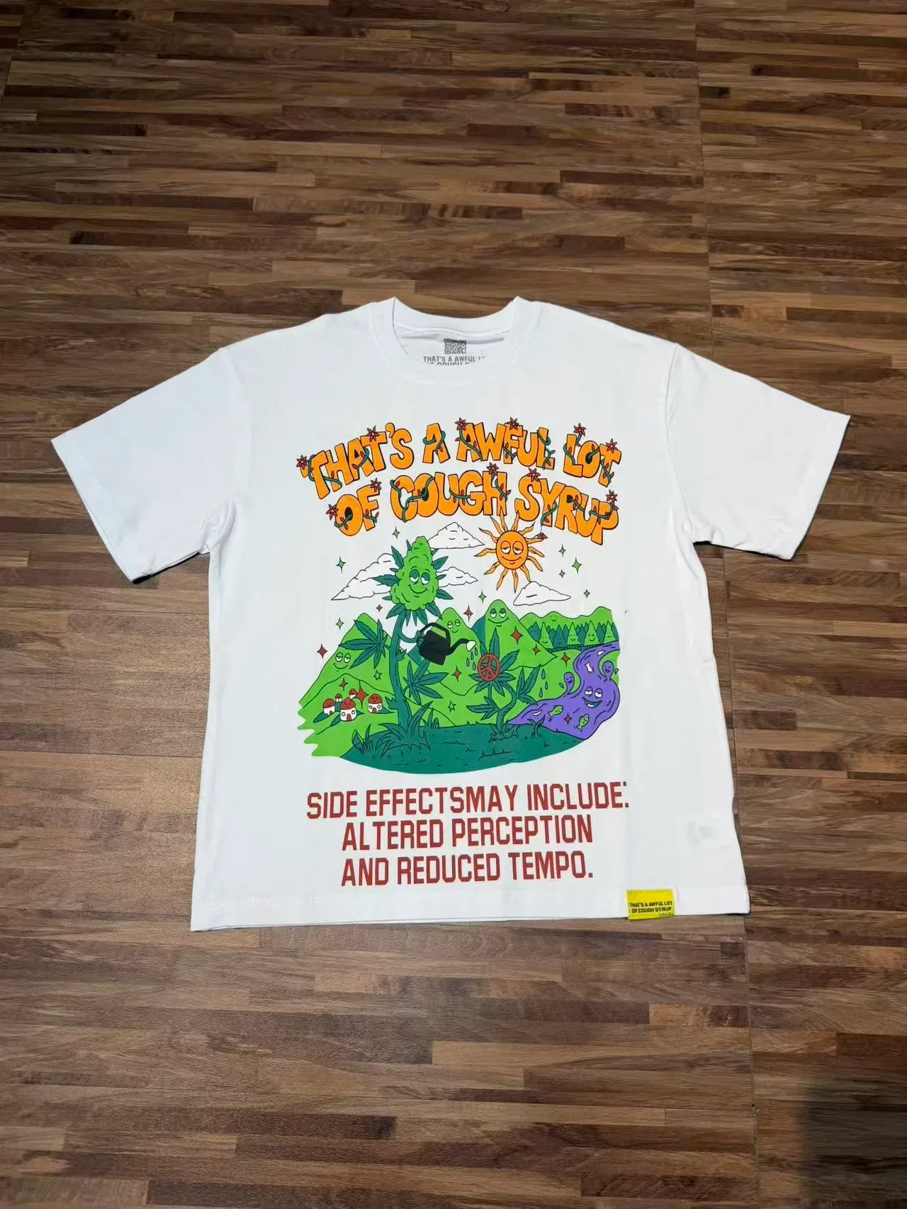 Graphic Print Crew Neck Short Sleeve Oversized T-Shirt 7